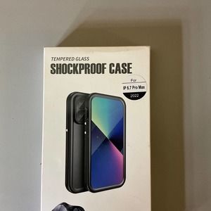 iPhone 14 pro max shockproof case (tempered glass)